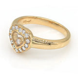 Chopard Diamond Happy Heart Ring in 18k Yellow Gold