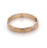 Bvlgari Parentsi Bangle Cuff Bracelet in  18K Yellow & white Gold