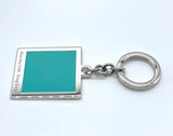 Tiffany & Co Sterling Silver Enamel Blue Box Cafe Hong Kong Keychain