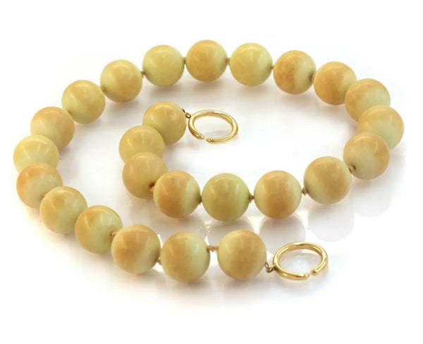 Tiffany & Co. 18k Gold Paloma Picasso Scolecite Beads Necklace