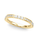 3/8 CT TW Round Diamond Wedding Band 14K Gold