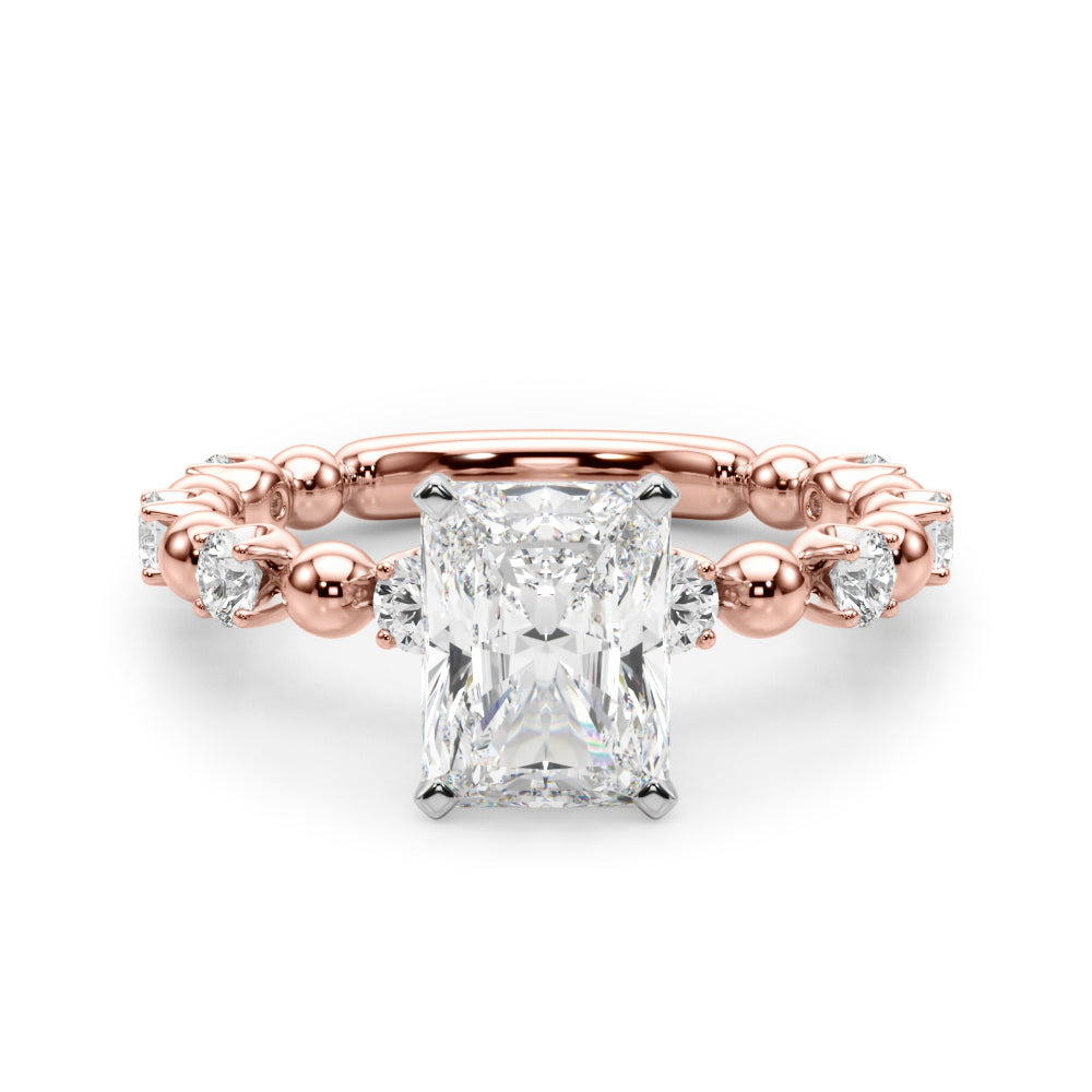 Radiant 2.00 Carat Lab Diamond Engagement Ring in 14K Gold — IGI Certified