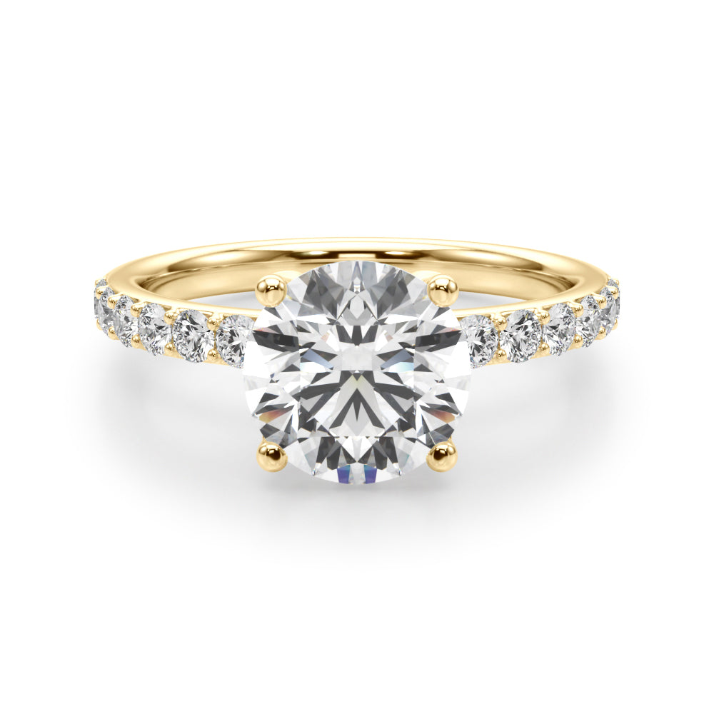 2.00 Carat IGI Certified F-G VS/VVS Round Diamond Engagement Ring in 14K Gold