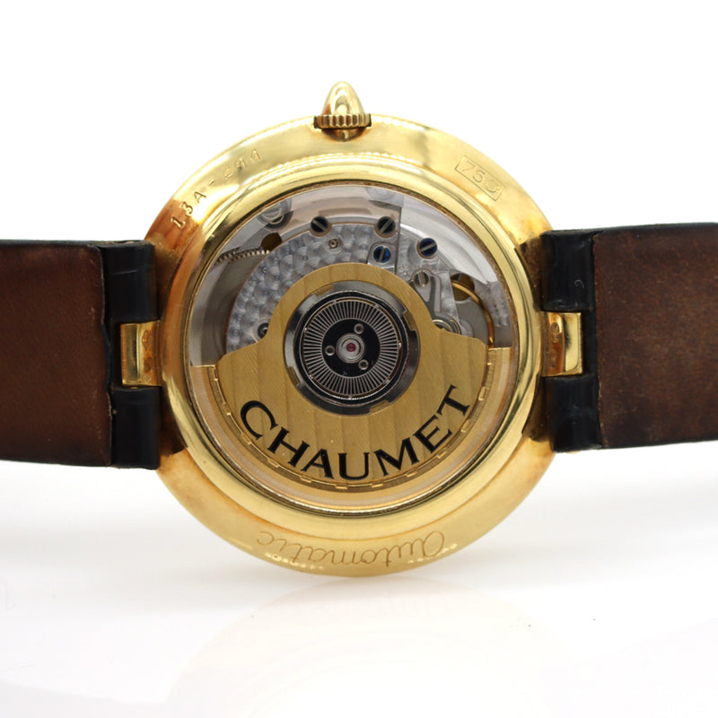 Chaumet 13A-244 18K Yellow Gold Automatic Watch Exhibition back