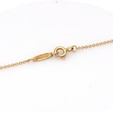 TIFFANY & Co. Necklace Pendant Sentimental Heart Diamond Yellow Gold