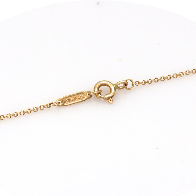 TIFFANY & Co. Necklace Pendant Sentimental Heart Diamond Yellow Gold