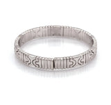 Bvlgari Parentesi Bangle Bracelet 18k White Gold 15K RETAIL