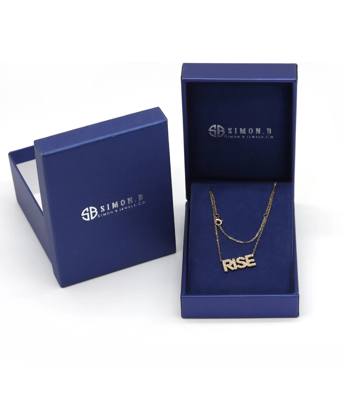 RISE Diamond Necklace - 14K Yellow Gold with Natural Diamonds