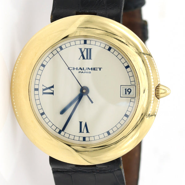 Chaumet 13A-244 18K Yellow Gold Automatic Watch Exhibition back