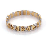 Bvlgari Parentsi Bangle Cuff Bracelet in  18K Yellow & white Gold