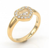 Chopard Diamond Happy Heart Ring in 18k Yellow Gold