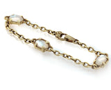 Judith Ripka Oval Link Bracelet Mother of Pearl in 14k Yellow Gold