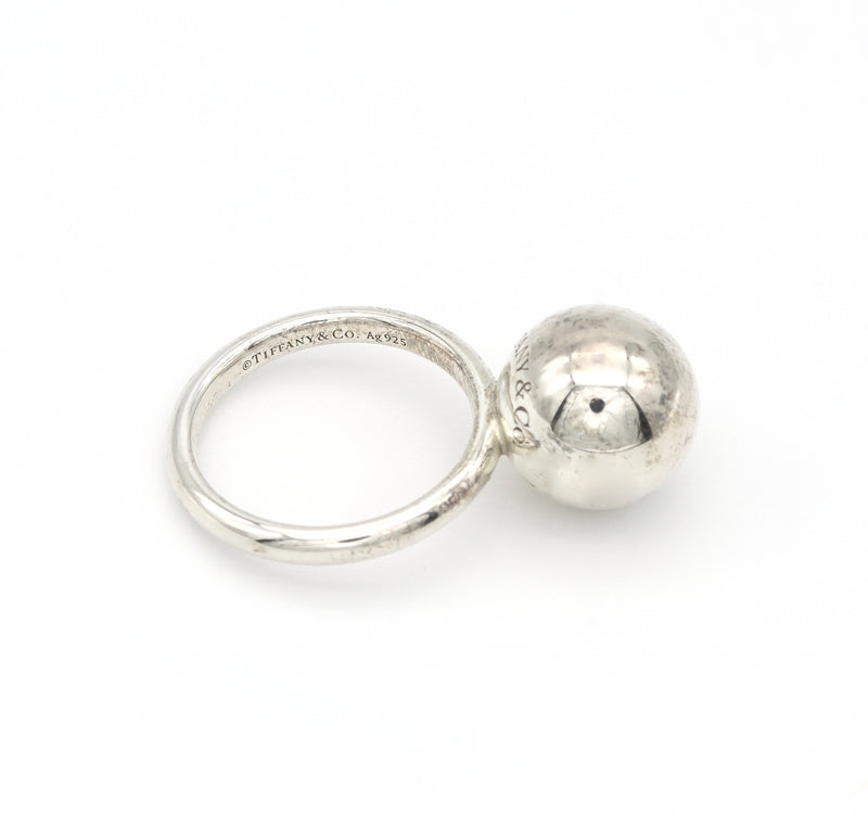 Tiffany & Co. 925 Silver 12mm HardWear Ball Ring Sz. 5.5