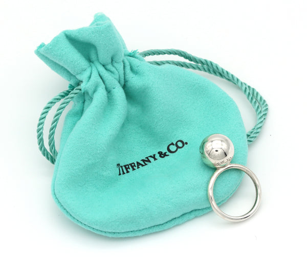 Tiffany & Co. 925 Silver 12mm HardWear Ball Ring Sz. 5.5