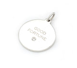 Tiffany & Co. Good Fortune Diamond Round Charm For Pendant Necklace