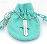 TIFFANY & CO. 1837 Bar Pendant Necklace Chain Sterling Silver 925