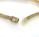 John Hardy 18K Gold Medium Diamond Pave' Bracelet, Size M