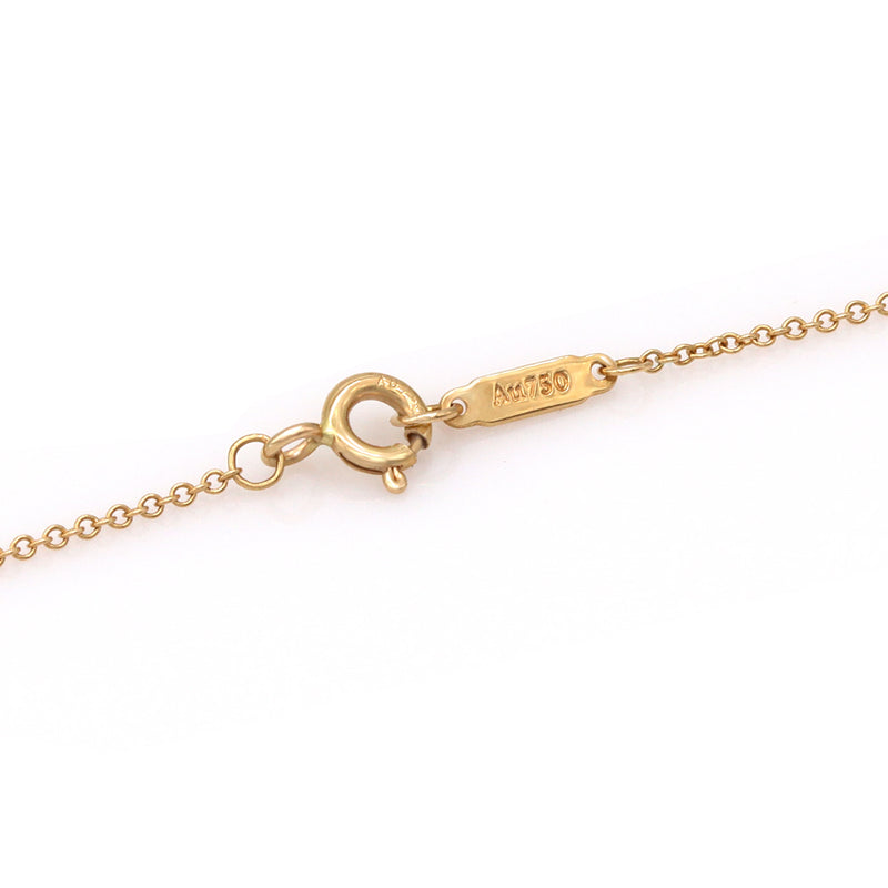 TIFFANY & Co. Necklace Pendant Sentimental Heart Diamond Yellow Gold