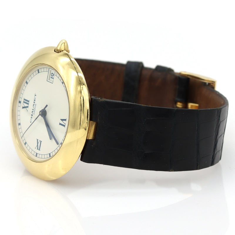 Chaumet 13A-244 18K Yellow Gold Automatic Watch Exhibition back