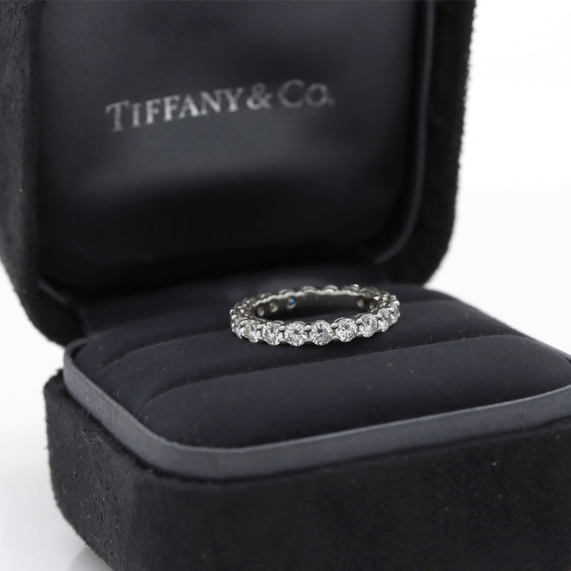 TIFFANY & CO. 1.80 Diamond Ring Embrace Forever ETERNITY SHARED WEDDING BAND 5