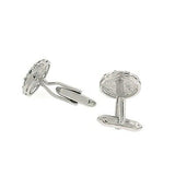 stainless steel men's cufflinks with onyx and crystals - simonbjewels.co