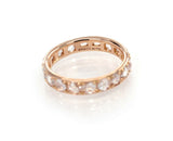 Tiffany & Co. Metro Rose Cut Diamond Eternity 18k Rose Gold Band Ring - simonbjewels.co