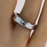 Bulgari B Zero 1 Band Ring 18K White Gold Sz 53 / 6.5 US - simonbjewels.co