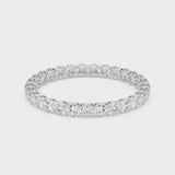 1.50 Carat Round Diamond U-Prong Eternity Wedding Band Anniversary Ring in 14k Gold
