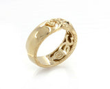 JOHN HARDY 18K Yellow Gold Ring Classic Chain Keris Dagger Band Ring RET $2800 - simonbjewels.co