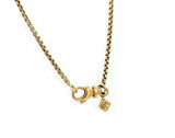 David Yurman 18K Yellow Gold Cable Heart Pendant Box Chain Necklace 16" - simonbjewels.co