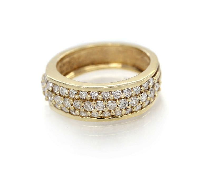 JOSE HESS 1.75 Carat Diamond 18k Yellow Gold Band Ring Retail: $4,000 - simonbjewels.co