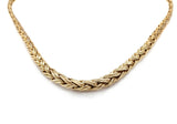 Tiffany & Co. 18k Yellow Gold Woven Braided Choker Necklace 16'' - simonbjewels.co