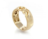 JOHN HARDY 18K Yellow Gold Ring Classic Chain Keris Dagger Band Ring RET $2800 - simonbjewels.co