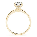 2 1/3 ct tw Round cut Diamond Hidden Halo Engagement Ring Setting (1/8 ct tw) In 18k White Gold - simonbjewels.co