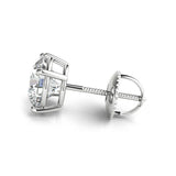 CERTIFIED 1.00ct 1ct ONE CARAT ROUND-CUT F/VS2 DIAMONDS 14K GOLD STUDS EARRINGS - simonbjewels.co