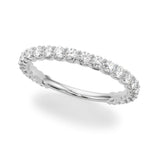 14k white gold round cut diamond wedding engament ring