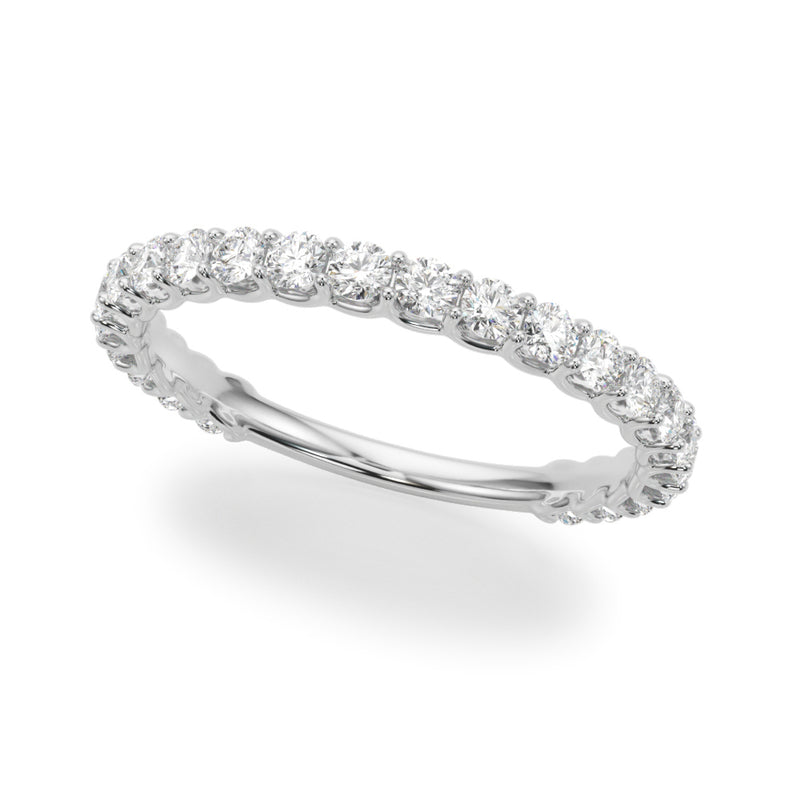 14k white gold round cut diamond wedding engament ring