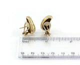 Tiffany & Co. Elsa Peretti 18k Yellow Gold Bean Clip On Earrings - simonbjewels.co