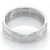 Tiffany & Co. Essential Platinum 6mm Double Milgrain Wedding Band Men Ring 9.5 - simonbjewels.co