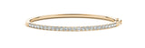 1.50 Carat Round Diamond Micro-pave Straight Line Bangle Bracelet in 14k Gold - simonbjewels.co