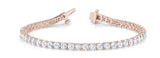 6.00ctw Round Brilliant 4-Prong Diamond Eternity Tennis Bracelet Set In 14k Gold - simonbjewels.co