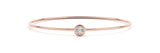1.50ct Round Cut Diamond Halo Bezel Wire Bangle Bracelet set in 14k Gold - simonbjewels.co