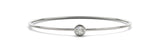 1.50ct Round Cut Diamond Halo Bezel Wire Bangle Bracelet set in 14k Gold - simonbjewels.co