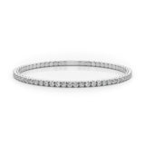 3.25ctw Round Brilliant Diamond Flex-able Eternity Tennis Bracelet Set In 14k Gold - simonbjewels.co