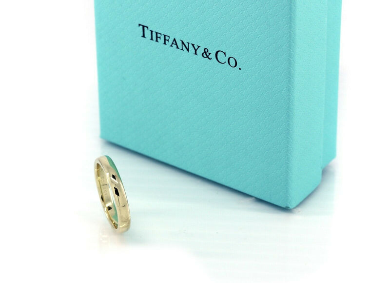 Tiffany & Co.18K Yellow Gold 4mm Lucida Wedding Band Size 11 - simonbjewels.co