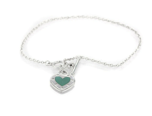 Tiffany & Co. Return to Tiffany Love Blue Heart Toggle Bracelet DISCONTINUED - simonbjewels.co