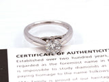 Tolkowsky 1.03CT Round Diamond Certified Engagement Ring in 14k White Gold - simonbjewels.co