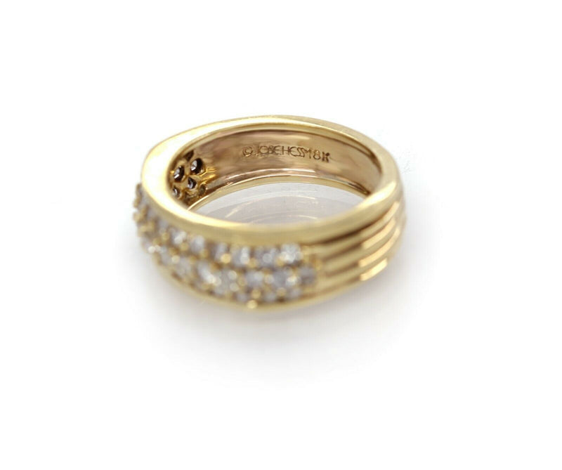 JOSE HESS 1.75 Carat Diamond 18k Yellow Gold Band Ring Retail: $4,000 - simonbjewels.co