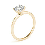 1 1/2 ct tw Round cut Diamond 4 Prong Classic Engagement Ring setting in Platinum - simonbjewels.co