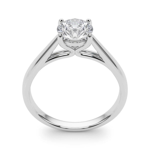 1.78 Round cut Solitaire Trellis Diamond Engagement Ring Setting In 14k Gold - simonbjewels.co